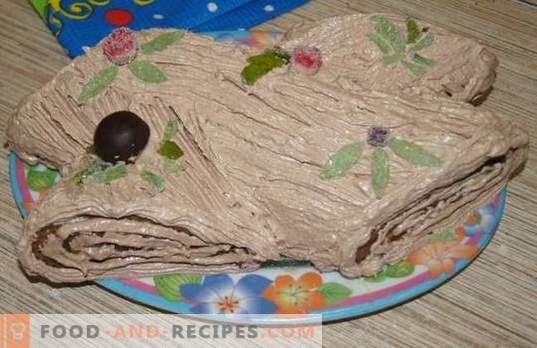 Christmas log: a step-by-step photo-recipe for a French dessert. Tasty cottage cheese and orange “log” are made by children!