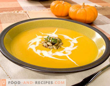 Pumpkin soup - the best recipes. How to properly and tasty cook pumpkin soup.