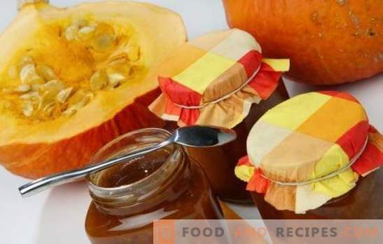Pumpkin jam is a bright useful delicacy in reserve! Recipes sunflower pumpkin jam with citrus, apples, nuts