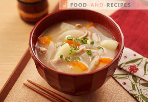 Soy soup - proven recipes. How to properly and tasty cook soy soup.