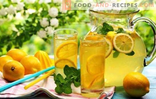 Lemon homemade lemonade: classic ginger, for weight loss. How to make lemonade at home?