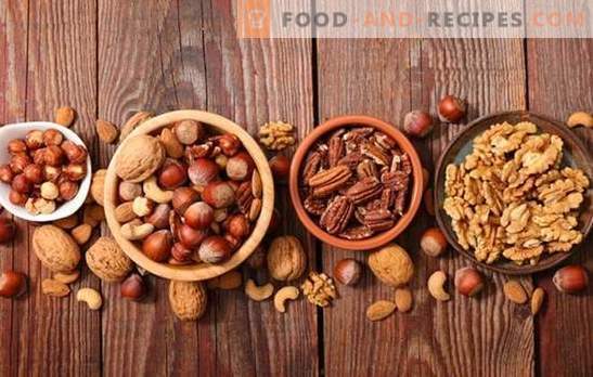 Principles of the use of nuts in cooking and confectionery