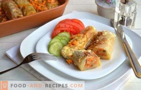 Cabbage rolls with rice or how to cook dinner without losing time, effort and money. The best recipes for stuffed cabbage with rice: the usual and unusual