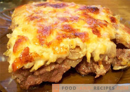 Meat with cheese - the best recipes. How to properly and cook meat with cheese.