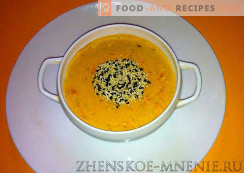 Cream soup - a recipe with photos and step-by-step description