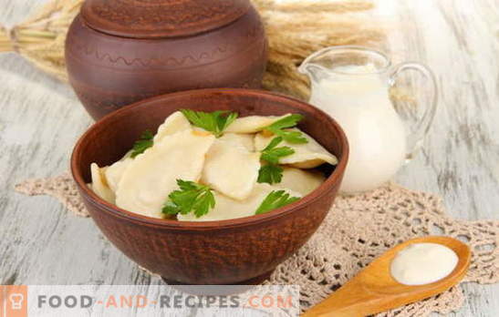 Dumplings with potatoes and cottage cheese - recipes with fantasy. Features cooking vareniki with potatoes and cottage cheese