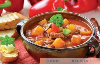 Soup with meat and potatoes: the recipes are simple and very simple. Potato and meat soups: lean, chicken, beef, vegetable