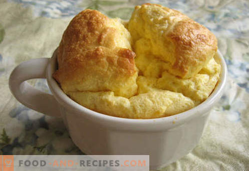Souffle for a child - the best recipes. How to quickly and tasty cook souffle for a child.