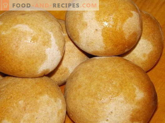Buns - the best recipes. How to properly and tasty to make buns at home