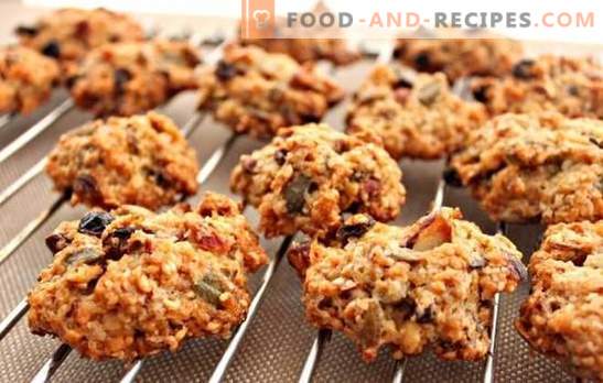 Oatmeal cookies without baking - the oven is not needed! Cooking healthy and tasty oatmeal cookies without baking at home