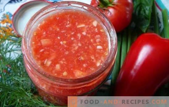 Horseradish with tomatoes and garlic - bright in taste and healthy vitamin sauce! The best recipes horseradish with tomatoes and garlic