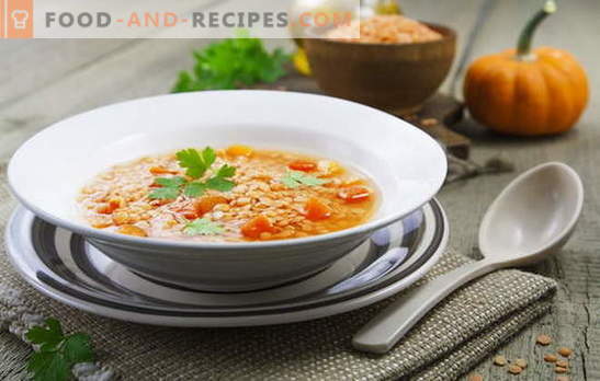Red lentil soups - spicy and spicy. National recipes for hearty and non-nutritious red lentil soups