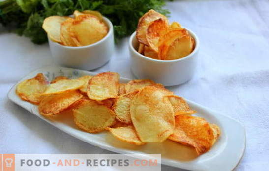 Chips at home - no harm! How to make chips at home: in the microwave, in the oven, cheese, from pita, classic