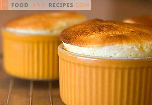 Cream soufflé - the best recipes. How to quickly and tasty cook cream souffle.