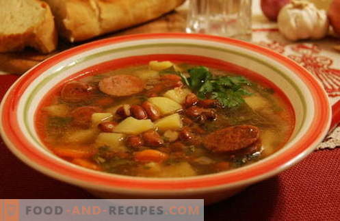Bean soup - the best recipes, tricks and secrets. How to cook a delicious bean soup: with meat, bacon, chicken