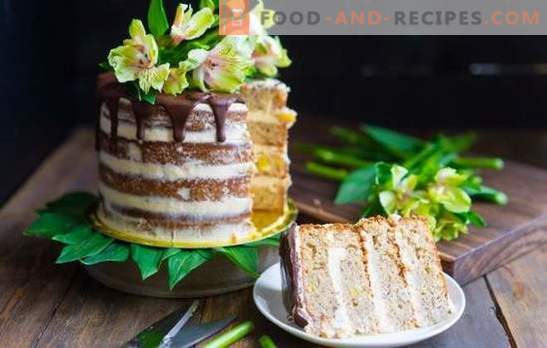 Hummingbird Cake - fruit platter and juicy biscuits. A selection of cakes 