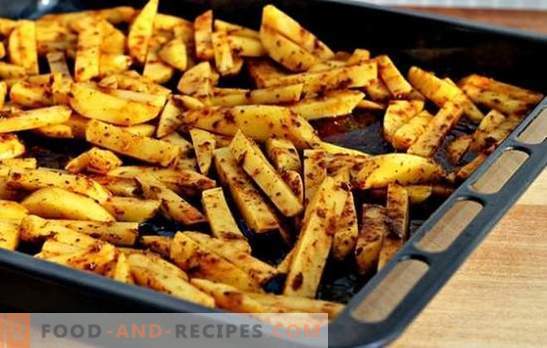 French fries in the oven - minimum damage and maximum taste! How to cook french fries in the oven - recipes with step-by-step description