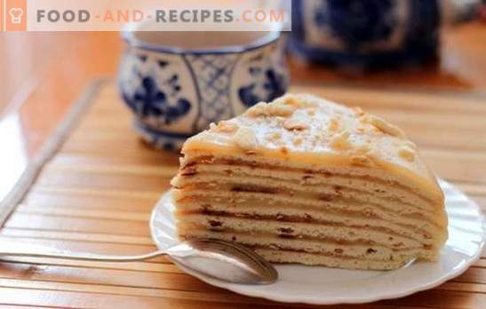 Minute cake - quick and tasty! Simple recipes for honey, sour cream, puff and cottage cheese cake 