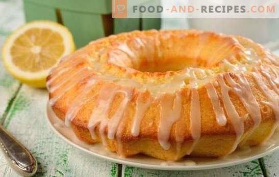 Lemon glaze: decorate the baked appetite! Variants of lemon glaze: with water, on proteins, on cream, on milk