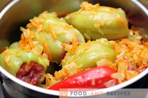 Stuffed peppers - the best recipes. How to properly and cook stuffed peppers.