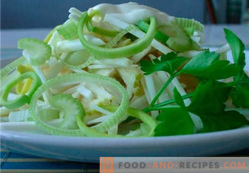 Celery and apple salad are the best recipes. How to properly and tasty cook celery salad with an apple.