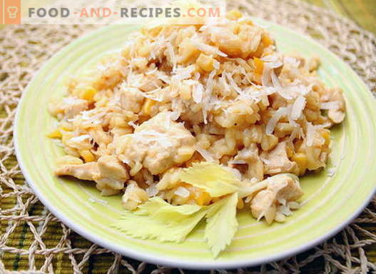 Chicken risotto - the best recipes. How to properly and tasty cook risotto with chicken.
