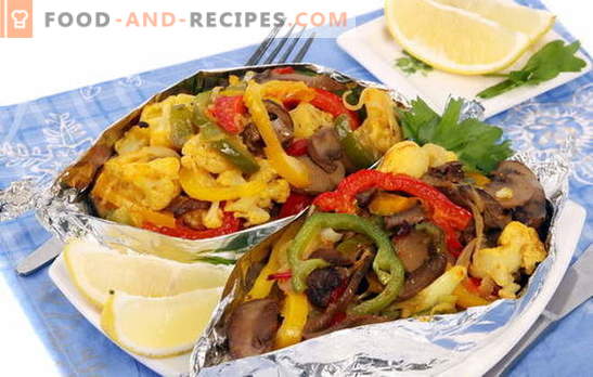 Vegetables in foil in the oven - cooking is useful and tasteful. Recipes for cooking vegetables in foil in the oven: tasty and dietary