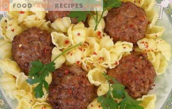 Side dishes for meatballs - they are so different! Recipes side dishes for fish, meat, chicken, liver and vegetable meatballs