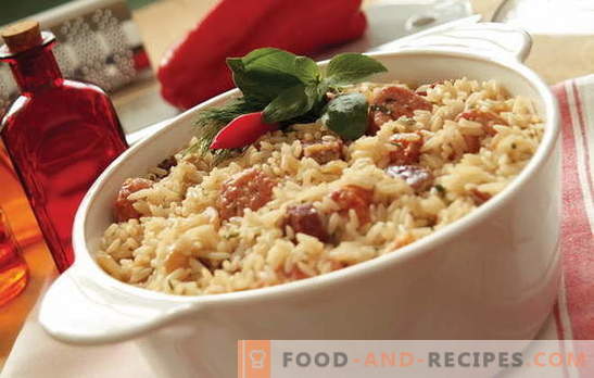 What to cook rice with meat in the oven? Ideas for culinary inspiration: recipes for rice dishes with meat in the oven