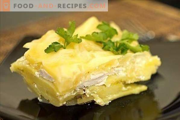 Chicken breast with potatoes is not easy, but very simple! Stews, casseroles, rolls, zrazy and other chicken breast and potato recipes