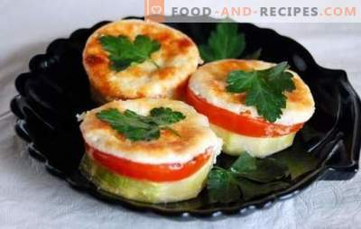 Zucchini with tomatoes and cheese, baked in the oven: juicy, with a wonderful crust. Original recipes of zucchini with tomatoes and cheese, baked in the oven