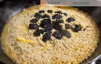 Rice with prunes - a friendly couple as part of a wholesome diet! Recipes of different rice dishes with prunes for oven and cooker