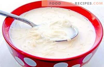 Milk soup - the best recipes, tricks and features. How to cook milk soup with dummies, vegetables, cheese