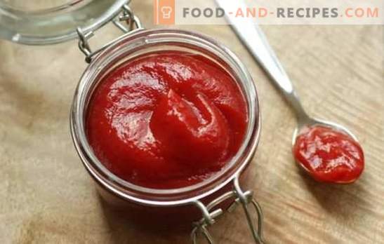 Tomato paste ketchup - quick sauces for any dishes. Recipes for tomato paste ketchup: only at home is better!