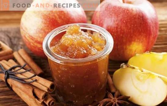 Homemade apple jam for the winter - the necessary preparation! Recipes for different apples jam at home