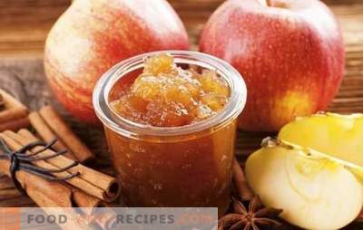 Homemade apple jam for the winter - the necessary preparation! Recipes for different apples jam at home