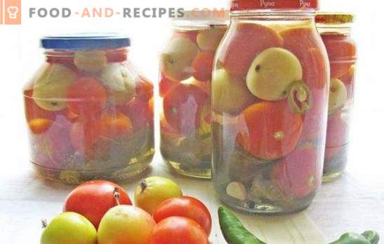 Red and green tomatoes with apples for the winter: help yourself! Recipes of canned, salted and pickled tomatoes with apples for the winter