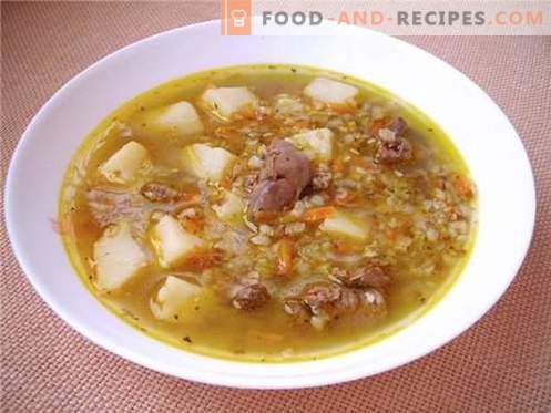 Buckwheat soup - the best recipes. How to cook buckwheat soup and tasty.
