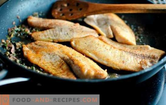Tilapia in a pan - juicy, tender and tasteful. Simple recipes fried with a crispy crust and tender tilapia stew in a pan