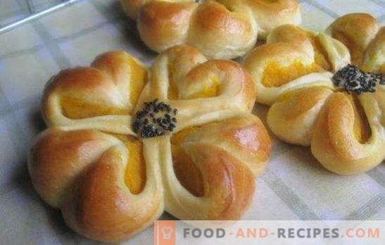 The recipe for beautiful yeast dough buns - we make masterpieces ourselves and at home! Methods of modeling and recipes beautiful rolls of yeast dough