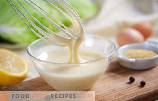 Lean mayonnaise at home - tastes better than purchased. Various recipes for lean mayonnaise at home