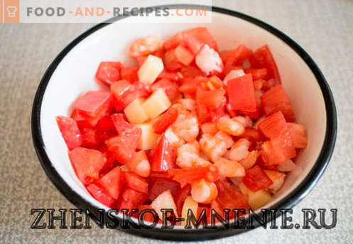 Salad with shrimps - a recipe with photos and step-by-step description