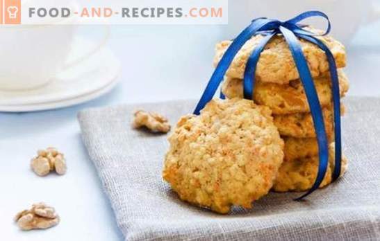 How to make oatmeal cookies without adding eggs? Let's bake oatmeal cookies without eggs with seeds, honey, jam, apples