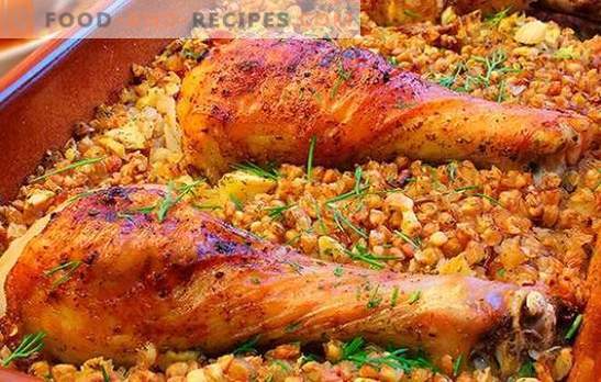 Chicken with buckwheat in the oven: the recipe is step by step. We share secrets and step-by-step recipes of fragrant chicken with buckwheat in the oven