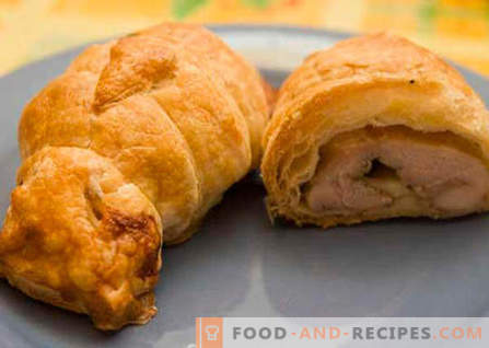 Chicken in dough - the best recipes. How to properly and cook chicken in the dough.