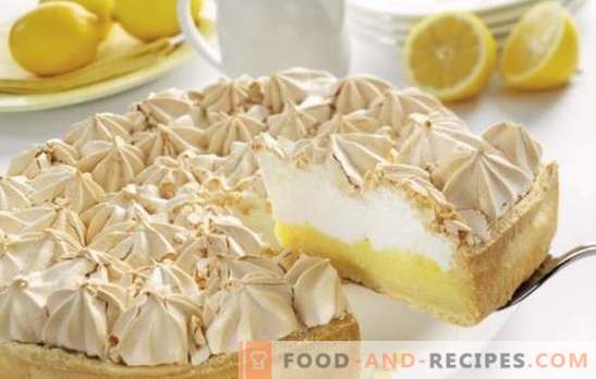 Lemon Pie - An Unforgettable Taste! Recipes for homemade yeast, flaky, sandy cakes with lemons