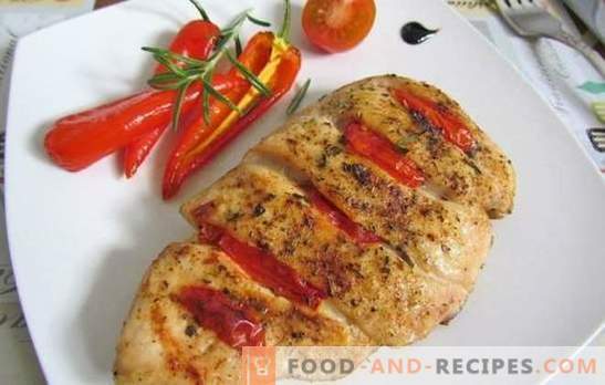 Chicken Breast with Tomatoes: Top 10 Best Author's Recipes. Fry, simmer, bake chicken breast meat with tomatoes