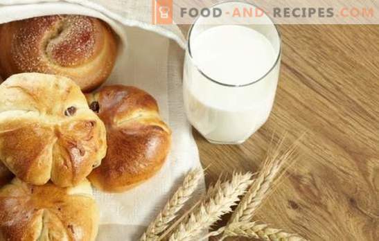 Dough for muffins with milk - we cook at home! Recipes for quick, classic, sponge dough for buns with milk