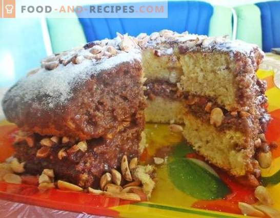 Delicious cake for any celebration, the long-awaited - Snickers! Photo-recipe of step-by-step cooking of the cake “Snickers”