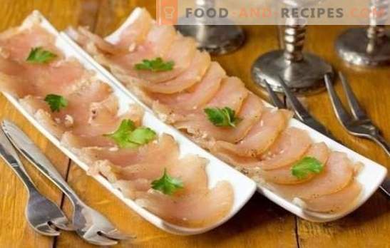 Chicken breast basturma - tasty and unusual! Recipes and cooking technology of chicken breast basturma at home